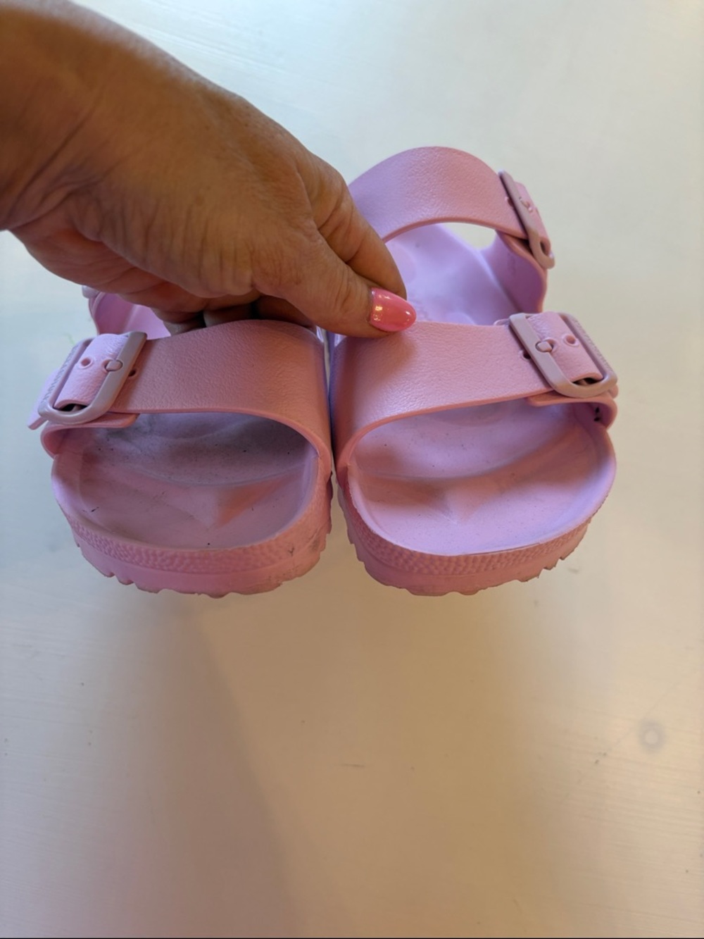 Birkenstock Pink Double-Buckle Slide Sandals - Picture 7 of 7